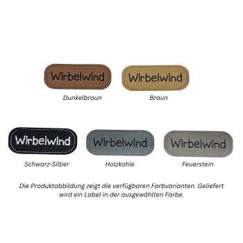 Kunstleder Label Wirbelwind